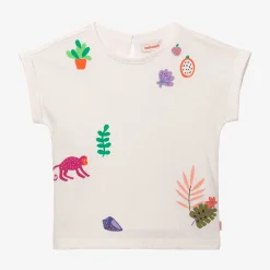 Online Baby Girls' Beige T-Shirt Child T-Shirts & Tops