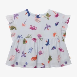 Fashion Baby Girls' Blue Blouse Child T-Shirts & Tops