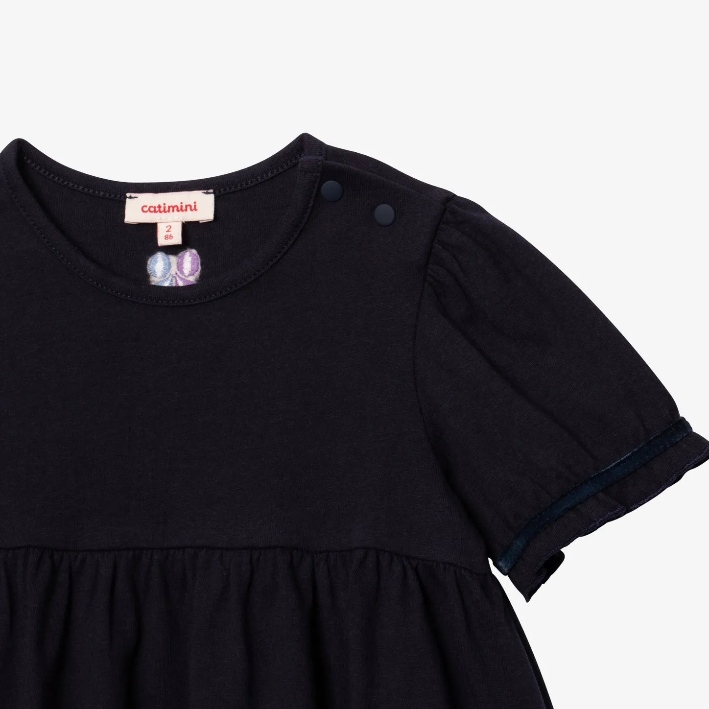 Best Baby Girl's Blue Puff-Sleeve T-Shirt Child T-Shirts & Tops