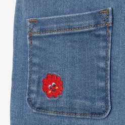 Online Baby Girls' Blue Stone Denim Pants Child Pants, Shorts & Leggings
