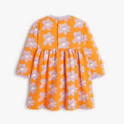 Best Baby Girls' Coral Long Sleeve Dress Child Dresses