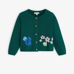 Clearance Baby Girls' Green Cardigan Child Cardigans & Sweaters