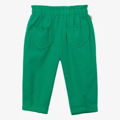 Hot Baby Girls' Green Jacquard Pants Child Pants, Shorts & Leggings