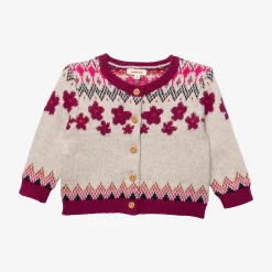 New Baby Girls' Heather Grey Cardigan Child Cardigans & Sweaters