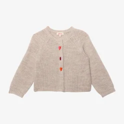 Fashion Baby Girls' Heather Grey Cardigan Child Cardigans & Sweaters