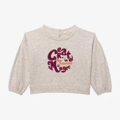 Outlet Baby Girls' Heather Grey Sweatshirt Child Cardigans & Sweaters