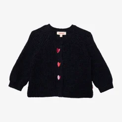 Clearance Baby Girls' Navy Blue Cardigan Child Cardigans & Sweaters