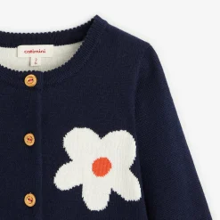 Fashion Baby Girls' Navy Blue Cardigan Child Cardigans & Sweaters