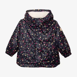 Hot Baby Girls' Navy Blue Raincoat Child Outerwear
