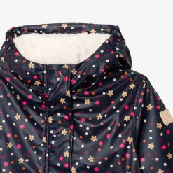 Hot Baby Girls' Navy Blue Raincoat Child Outerwear