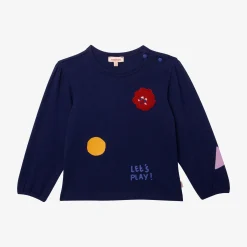 Online Baby Girls' Navy Blue T-Shirt Child T-Shirts & Tops