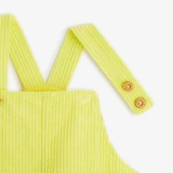 Fashion Baby Girls' Neon Yellow Apron Dress Child Dresses