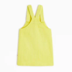 Fashion Baby Girls' Neon Yellow Apron Dress Child Dresses