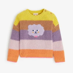 Best Baby Girls' Neon Yellow Knitted Sweater Child Cardigans & Sweaters