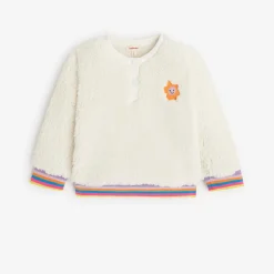 New Baby Girls' Off White Sweatshirt Child Cardigans & Sweaters