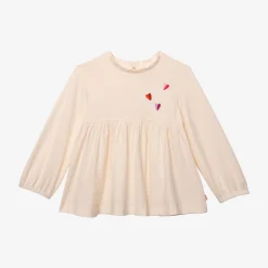 New Baby Girls' Off White T-Shirt Child T-Shirts & Tops