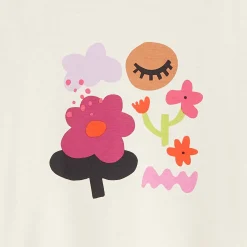 Online Baby Girls' Off White T-Shirt Child T-Shirts & Tops
