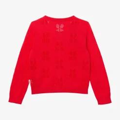 Discount Baby Girl's Pink Openwork Cardigan Child Cardigans & Sweaters