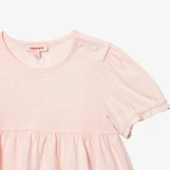 Clearance Baby Girl's Pink Puff-Sleeve T-Shirt Child T-Shirts & Tops