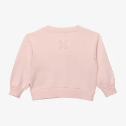 Outlet Baby Girl's Powder Pink Knitted Cardigan Child Cardigans & Sweaters