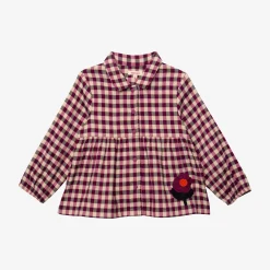 Online Baby Girls' Purple Gingham Blouse Child T-Shirts & Tops