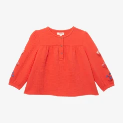 Sale Baby Girls' Red Blouse Child T-Shirts & Tops