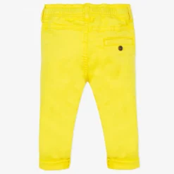 Hot Baby Yellow Stretch Twill Trousers Child Pants, Shorts & Overalls