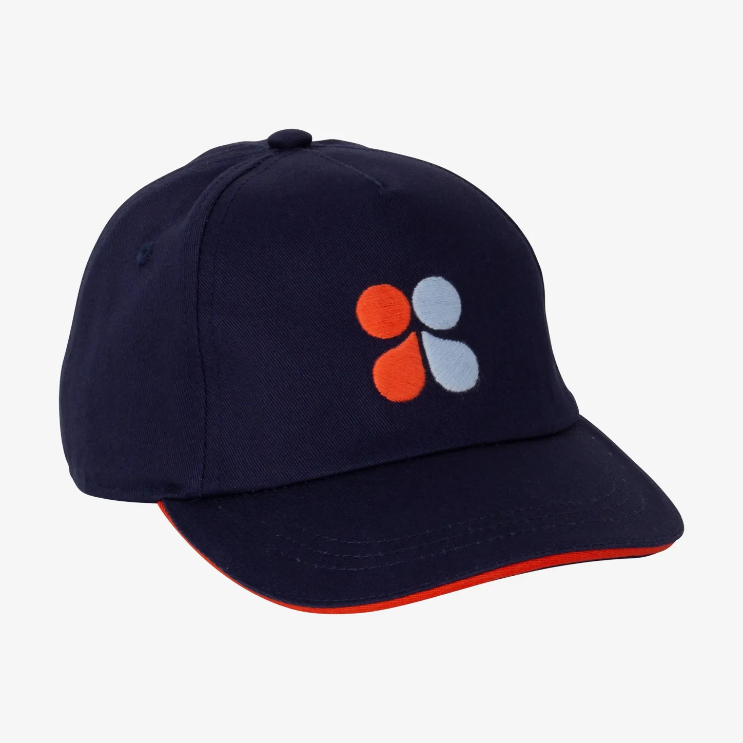 New Baby's Blue Embroidered Butterfly Baseball Cap Child Accessories