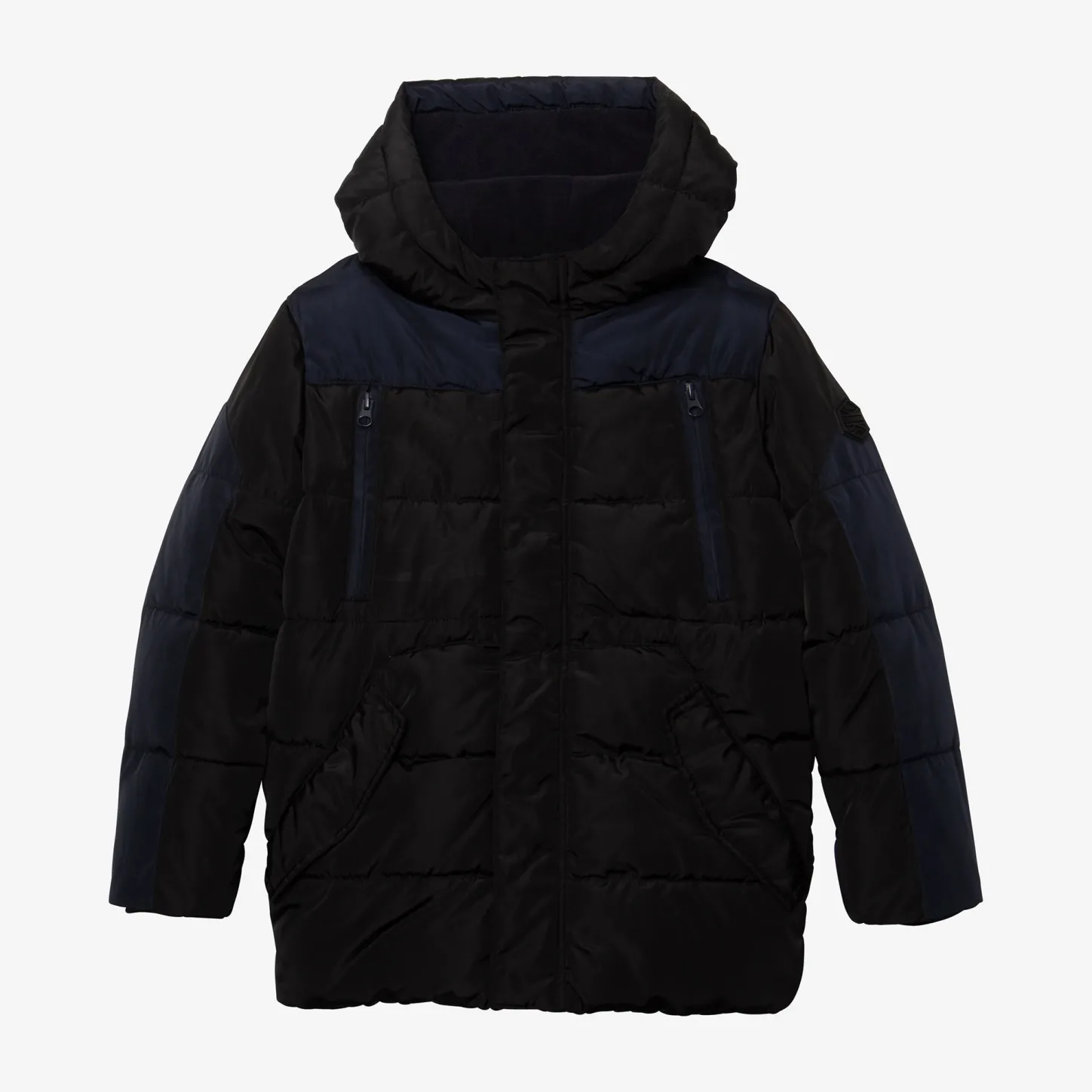 Clearance Boy Black Parka Child Outerwear