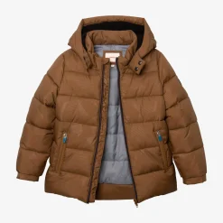 Online Boy Brown Puffer Coat Child Outerwear