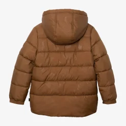 Online Boy Brown Puffer Coat Child Outerwear
