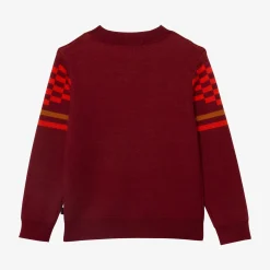Sale Boy Burgundy Knit Sweater Child Cardigans & Sweaters