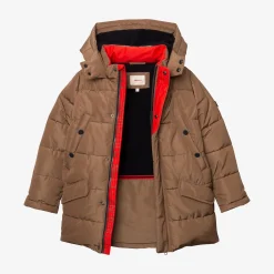Sale Boy Caramel Long Parka Child Outerwear