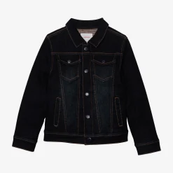 Fashion Boy Dark Navy Denim Jacket Child Outerwear