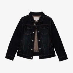 Fashion Boy Dark Navy Denim Jacket Child Outerwear