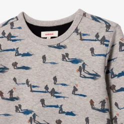 Clearance Boy Grey Marl Sweatshirt Child Cardigans & Sweaters