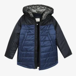 Clearance Boys' Blue Coated Puffer Jacket Child Outerwear