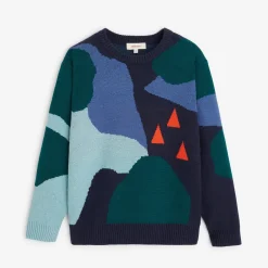 Fashion Boys' Blue Knitted Sweater Child Cardigans & Sweaters