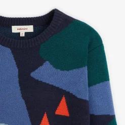 Fashion Boys' Blue Knitted Sweater Child Cardigans & Sweaters