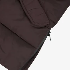 Fashion Boys' Brown Coated Parka With Hood Child Outerwear