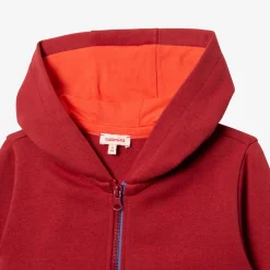 Hot Boys' Clay-Colored Zipped Hoodie Child Cardigans & Sweaters