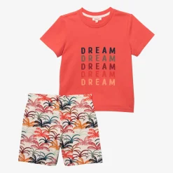 Clearance Boy's Palm Tree Shorty Pajama Child Sleepwear & Loungewear