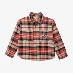 Online Boys' Plaid Overshirt Child Shirts & Polos