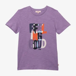 New Boy's Purple Slogan T-Shirt Child T-Shirts