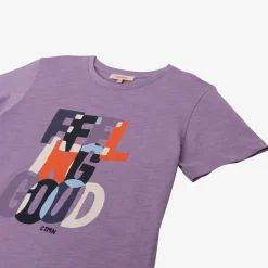 New Boy's Purple Slogan T-Shirt Child T-Shirts