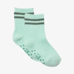 Outlet Boys' Striped Green Socks Child Accessories