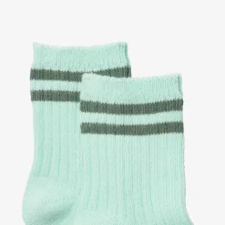 Outlet Boys' Striped Green Socks Child Accessories