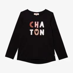 Discount Girl Black Long Sleeve T-Shirt Child T-Shirts & Tops
