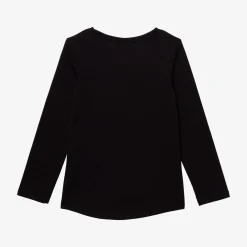 Discount Girl Black Long Sleeve T-Shirt Child T-Shirts & Tops