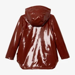 Best Girl Burgundy Waxed Raincoat Child Outerwear